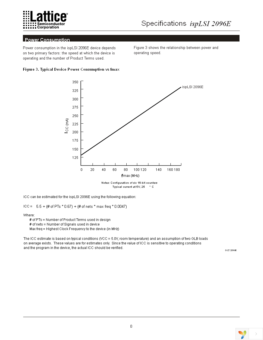 ISPLSI 2096E-100LQ128 Page 8